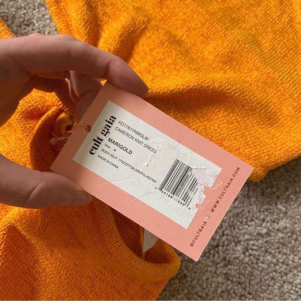 Cult Gaia Orange Midi Dress - Picture 6 of 7